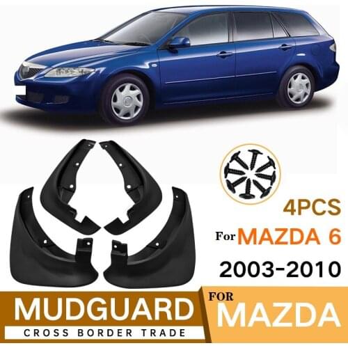 4PCS Car Mudflap FOR Mazda 6 Sedan 2003-2010 Car Fender Mud Flaps Guard Splash Flap Mudguards Accessories