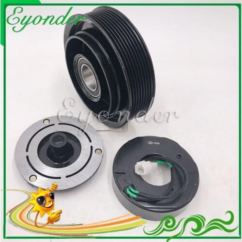 AC A/C Air Conditoning Compressor Magnetic Electromagnetic Clutch Pulley Assembly PV8 8PK for Denso for Komatsu excavator 24V