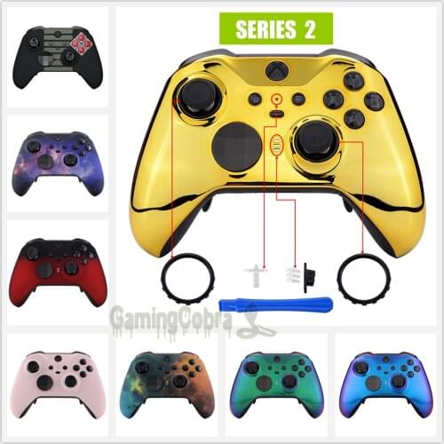 Faceplate Front Housing Shell Case Replacement Kit for Xbox One Elite Series 2 Controller Model 1797