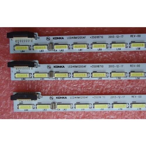 FOR konka LED48M1200AF Article lamp 35018711 35018709 37024301 1piece=64LED 593MM