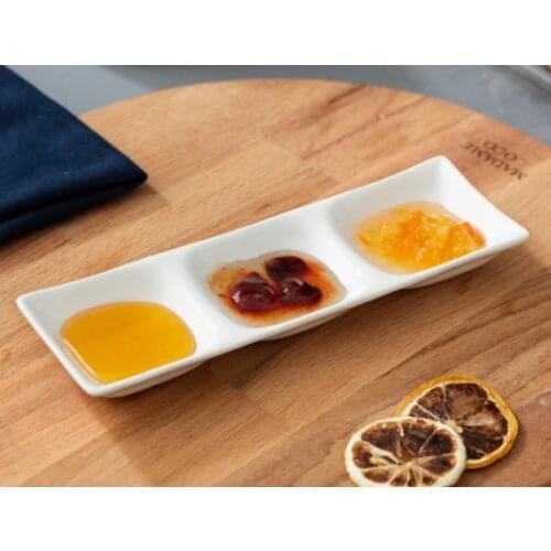 Porcelain Jam Plate Special Sauce Snack Serving Bowl 100% Bone Chine Porcelain Breakfast Plate Turkish Made Porcelain