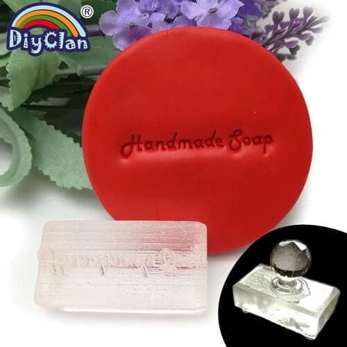 Handmade Natural Soap Making Stamp Diy Handmade Soap Organic Glass Resin Soap Seal Acrylic Chapters Custom Z0190HS