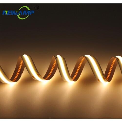 COB LED Strip Light Flexible DC24V 384 LEDs CRI Ra90 COB FCOB 10mm High Density Flexible