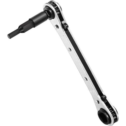 Ratchet Wrench Air Conditioner Ratcheting Service Wrench 3/16 Inch To 3/8 Inch With Hexagon Bit Adapter Kit Promotion