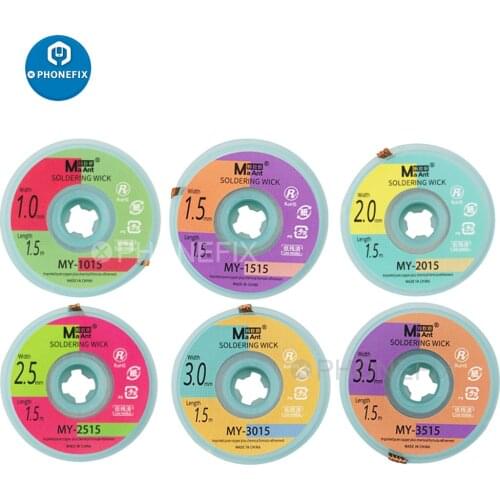 MaAnt low residue soldering wicks for phone PCB desoldering braid solder remover wicks wire RMA Solder Flux phone repair tool