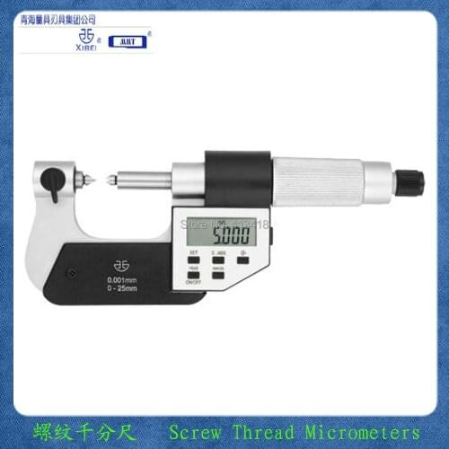 Screw Thread Micrometers.75-100mm*0.001mm.3-4in.outside Micrometers