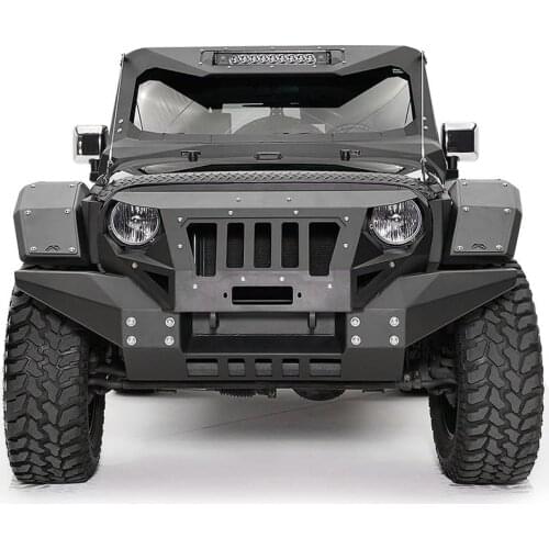 Car Refitting Grumper Front Bumper Full Width Version FOR JEEP WRANGLER JK 4x4 Offroad Accessories