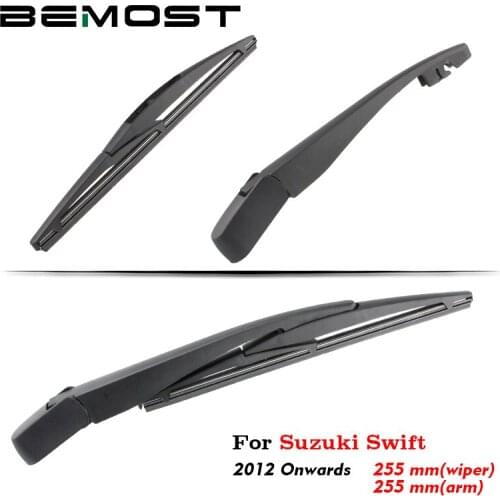 BEMOST Car Rear Windshield Wiper Arm Blade Brushes For Suzuki Swift 2012 Onwards Hatchback 255MM Back Windscreen Auto Styling