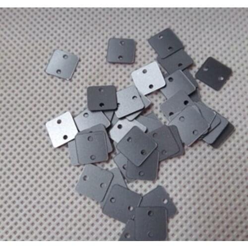 Sewing supplies Clothing accessories matte sheet DIY material PVC grinding sheet 7X7mm double-hole square bead curtain bead shee