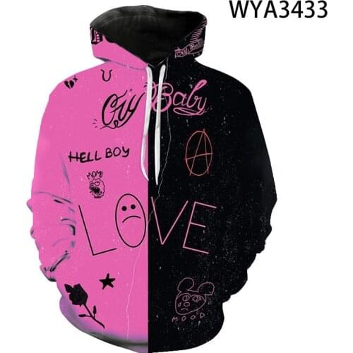 2020 New Fashion Men Women Children Sweatshirts Lil Peep Hoodies 3D Printed Streetwear Pullover Long Sleeve Boy Girl Kids Casual