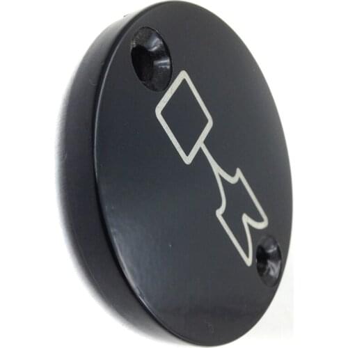 Aftermarket free shipping motorcycle parts Black Billet Brake Fluid Reservoir Cap for Kawasaki Vulcan 800 1500 2001-2006