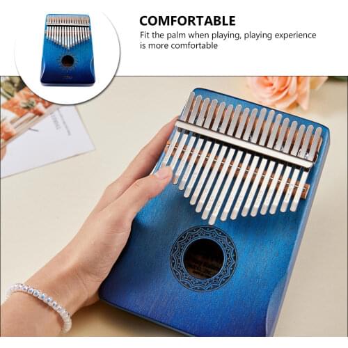 1 Set Chic Kalimba Thumb Piano Kalimba 17-key Mahogany Beginner Thumb Piano
