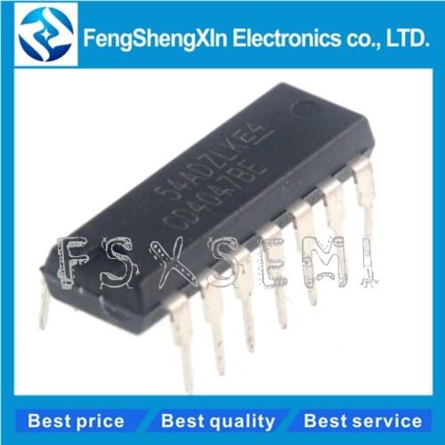10pcs/lot New CD4047BE CD4047 DIP-14 CMOS Low-Power Monostable/Astable Multivibrator