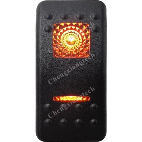 12V 24V Orange Led Light Bar Car Boat On Off SPST Rocker Switch For Caravan RVs Bus Jeep Switch Replacing Waterproof