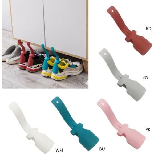 2PCS Lazy Unisex Wear Shoe Horn Helper Shoehorn Shoe Easy on and off Shoe Sturdy Slip Aid