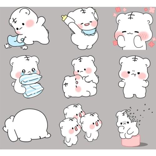 24 cute dolls scrapbook stickers for children, DIY laptop suitcases skateboard motorcycle bicycle toys