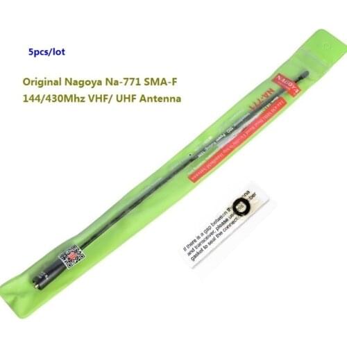 4pcs Original Nagoya Na-771 SMA-F 144/430Mhz VHF/ UHF Antenna For Kenwood Two Way Radio Baofeng UV-5R Walkie Talkie Antenna uv82
