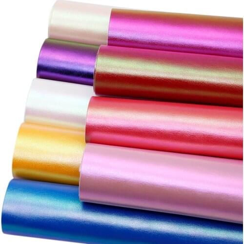 David accessories 20*33cm Plain Magic Color Synthetic Leather DIY Bow Bag Material Faux Leather Fabric Home Decoration,1Yc8128