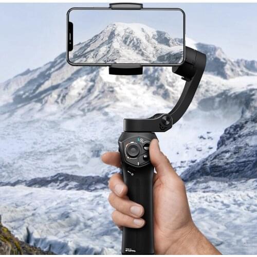 Atom Foldable Pocket Sized 3 axis Handheld Gimbal Stabilizer for GoPro Smartphone Action camera Video Record Youtube tiktok Vlog