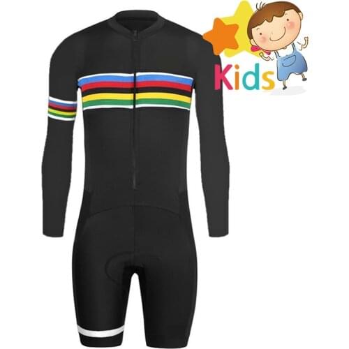 Childrens Trisuits Cycling Skinsuit for Kids Triathlon Cycling Clothing Set Body Suit Cycling Clothing Ciclismo Maillot Cycling