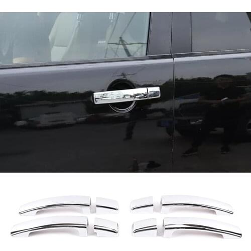 For Land Rover Discovery 3 LR3 2004-2009,ABS Car Outer Door Handle Decoration Cover Sticker,For Freelander 2 2007-2012 Accessory