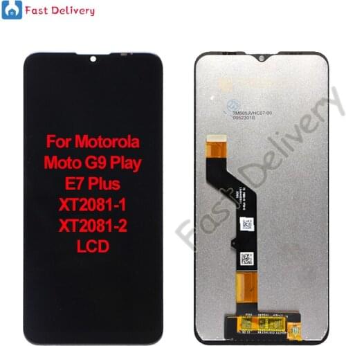 For Motorola Moto E7 Plus XT2081-1 XT2081-2 LCD For Motorola Moto G9 Play lcd Display Touch Screen Digitizer Assembly 100%Tested