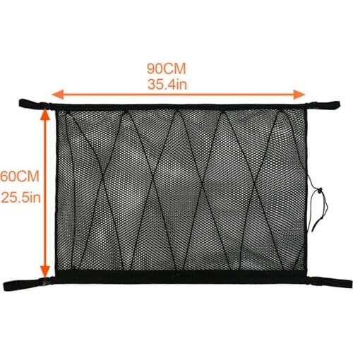 90 * 60cm Double-Layer Mesh Roof Storage Mesh Upgrade Drawstring Hanging Mesh