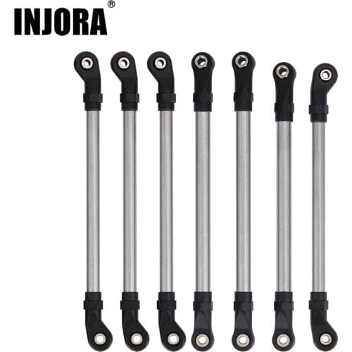 INJORA 6mm Stainless Steel Chassis Link Set Unassembled Kit for 1/10 RC Car Crawler Redcat GEN8 Upgrade Parts