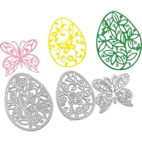 Julyarts Easter Eggs Scrapbooking Dies Metal Easter Dies for DIY Scrapbook Cutting Die Paper Cards Embossed Decorative Craft Die