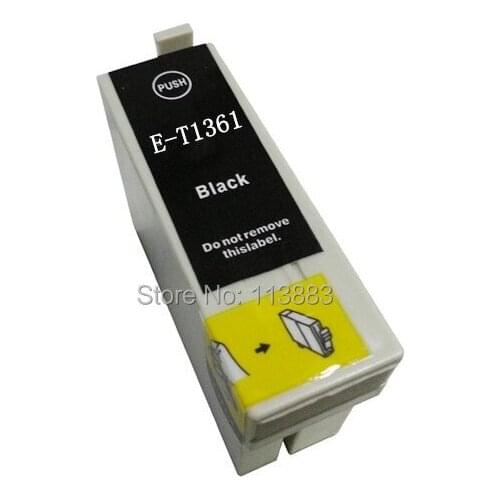 10 INK 136 T1361*2 Black compatible ink cartridge for EPSON Workforce K101/K201/K301 printer 2pcs/1set with chip with ink
