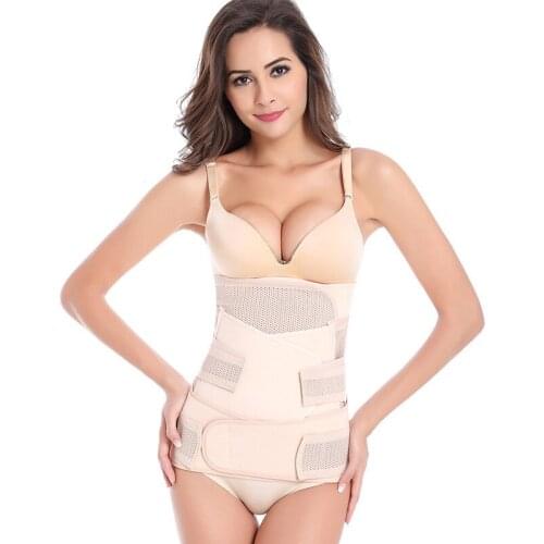 Comfort Postpartum Abdomen with Maternity Girdles Abdomen with Closed Gastric Band Pelvis Belt Three-piece Maternity Belly Band