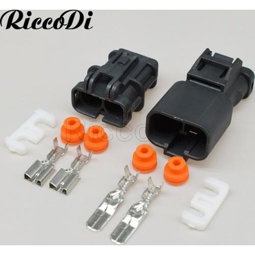 1-20 Kit 6.3mm 7222-6423-30 7123-6423-30 2 Pin Way Male Female Sealed Waterproof Auto Speed Water Temperature Plug Connector