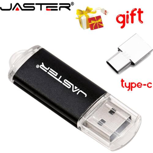 JASTER USB 2.0 Metal USB Flash Drive Memory Stick Pen Drive 4g/8g/16g/32g/64g/128GB Metal USB Flash Drive for PC Free shipping