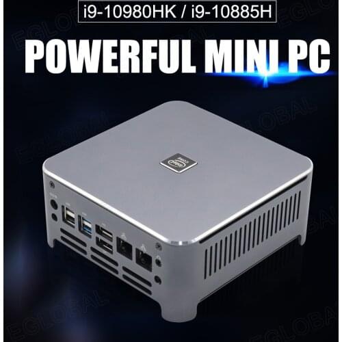 New EGLOBAL 10th Gen Mini Pc i9 10980HK/10880H I7 10750H I3 10300H 2xDDR4 2TB NVME SSD планшет Windows 10 Gaming Computer Nettop