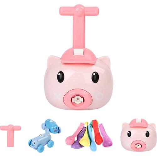 Power Balloon Launcher Racing Cars Toy Puzzle Fun Education Inertia Air Power Balloon Car Science Experimen Toy For Children