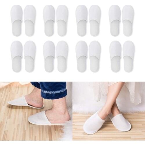 Non-slip Disposable Hotel Slippers Suitable for Ladies Men Reusable Home Slippers Suitable for Guests Bathroom Bedroom