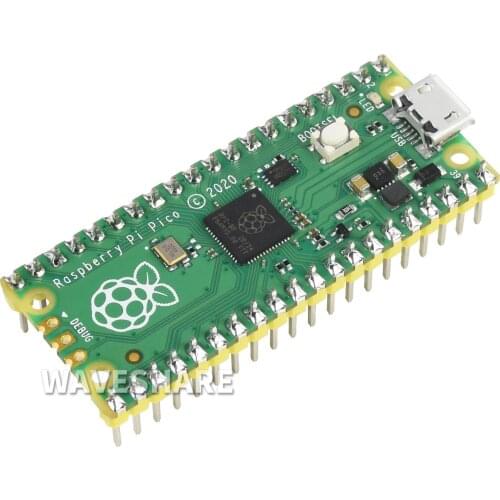 Raspberry Pi Pico, A Low-Cost, High-Performance Microcontroller Board With Flexible Digital Interfaces, With pre-soldered header