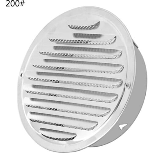 Stainless Steel Exterior Wall Air Vent Grille Round Ducting Ventilation Grilles