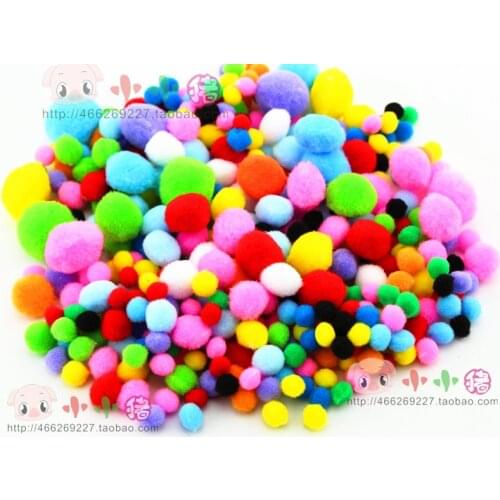 Handmade wool fur ball diy toy plush ball material infant pompon diy materials and tools Ragdoll Animal ,Min. order $10