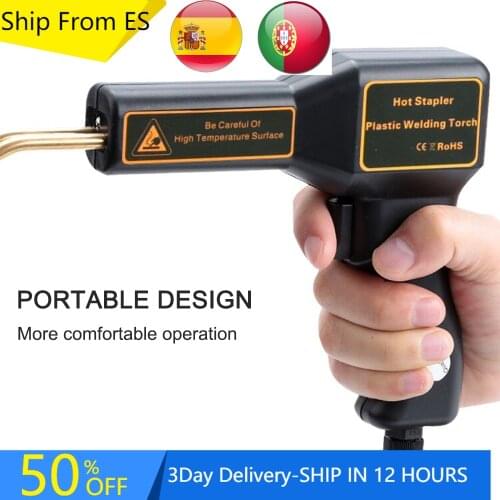 Ship From RU ES welding 50W Hot Stapler Plastic Welding Machine Car Bumper Repair Kit Welding Repairing Machine Welder Gun