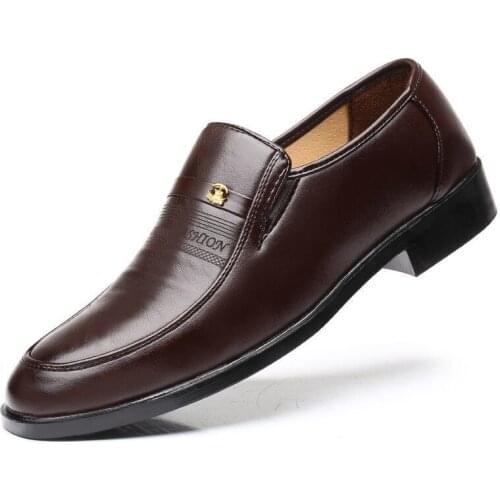 Classic Business Mens Dress Shoes Fashion Elegant Formal Wedding Shoes Men Slip On Office Oxford Shoes For Men Black 2020 new