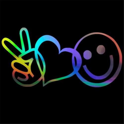 Smiley Face JDM Sticker Motorcycle Car Vinyl Laptop Window Wall Truck Door Decal