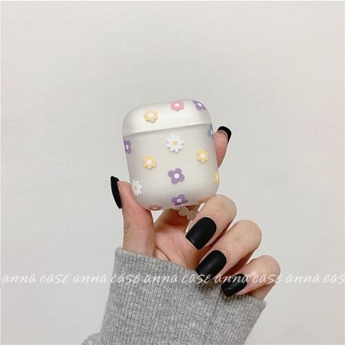 Cartoon Sunflower Case for Airpods 1 2 Protective Cover Frosted Silicone Soft Shell for Airpods Pro Wireless Bluetooth Headset