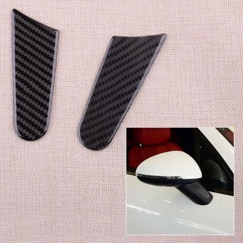 2Pcs/Set Rearview Mirror Decoration Trim Cover Sticker Accessories Fit For Porsche Cayenne Macan 2019 2018 2017 2016 2015 2014