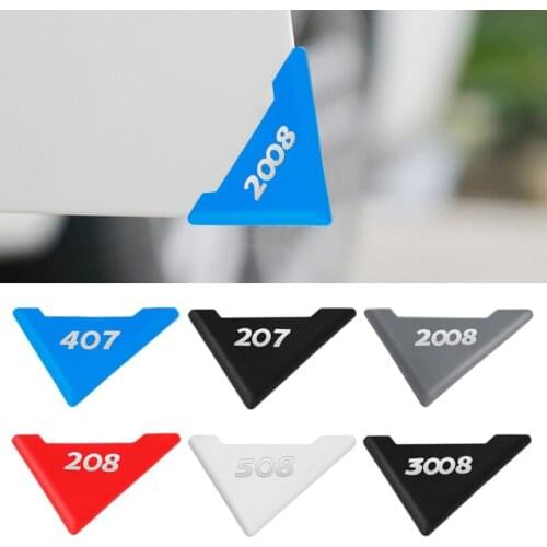 2pcs Car Door Corner Bumper Buffer Protection Scratch Protector for Peugeot 206 207 208 306 307 308 407 408 508 2008 3008