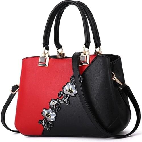 2021 Main Ladies Hand Bag Female Bag Embroidered Women Leather Handbags Shoulder Messenger Bags for Women