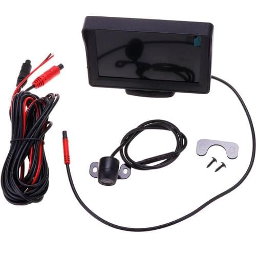 4.3" Car Reverse Rear View Backup Night Vision Camera Kit+TFT LCD Monitor