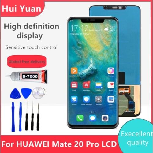 6.39'' Mate20 Pro Display with frame Replacement for Huawei Mate 20 Pro LCD Display Touch Screen Digitizer Repair Parts