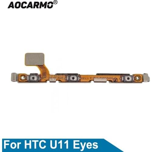 Aocarmo Power On Off Volume Button Flex Cable For HTC U11 eyes Replacement Parts