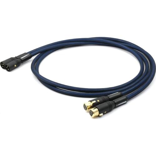 Audiocrast A10 OFC pure copper audio interconnect cable with carbon fiber XLR plug